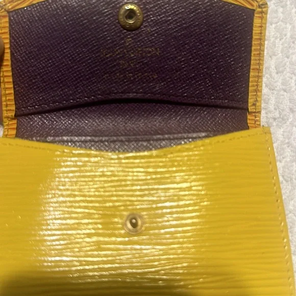 Louis Vuitton yellow coin case